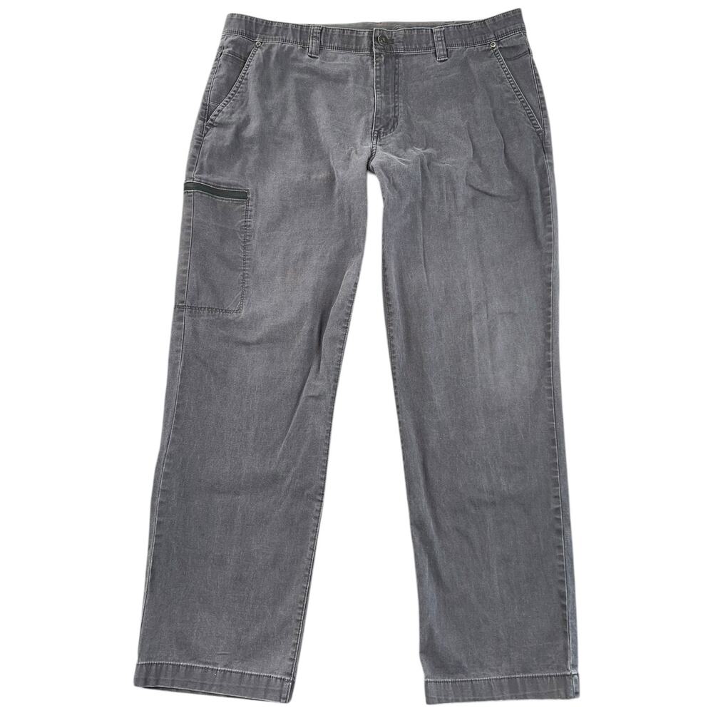 Weatherproof Vintage Gray Straight Leg Pants Utility Pocket Casual Outdoor 38x28